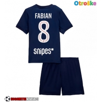 Otroške Nogometnih dresov Paris Saint-Germain Fabian Ruiz #8 Domači 2025-26 Kratki rokavi (+ hlače)